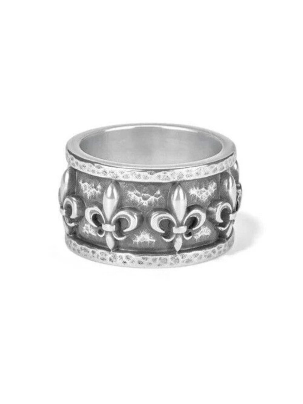 Brighton Ferrara FLEUR DE LIS Ring Silver Plated $58 size 7 NWoutlet tag